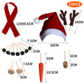 Snowman Dress-Up Set Of 15 Pcs / Christmas Prop Kit