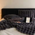 Luxury Plush Bubble Texture Throw