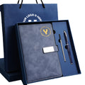 Stamped Logo Leather A5 Notebook Set
