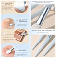 Set Of 12 Cosmetic Brushes With Full Bristle