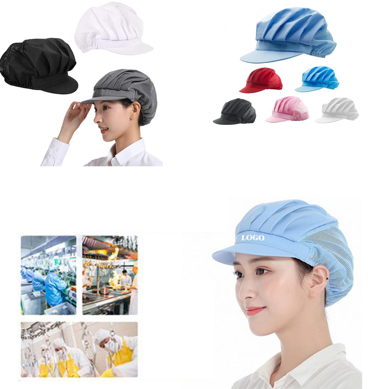 Unisex Kitchen Working Catering Elastic Half Mesh Cap