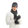 3 PCS Winter Hat Scarf Gloves Set