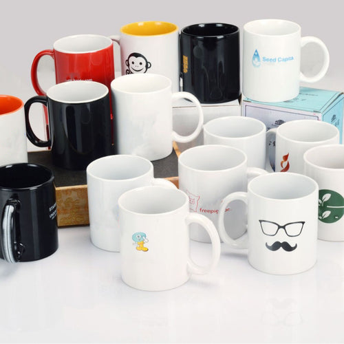 15 oz Ceramic Coffee Cups with Handle