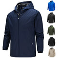 Unisex Outdoor Casual Lightweight Hooded Windbreaker Jacket