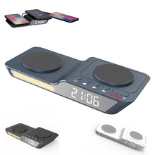 Home Dual Cell Phone Wireless Charging With Digital Clock