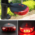 Led Bike Tail Lamp Night Riding Laser Light