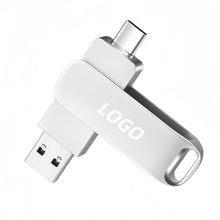 Metal type-c Dual Flash Drive 2in1C Memory Stick Thumb Drive