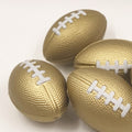 3.5" Gold Soft Pu Foam Football Stress Reliever