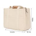 Multi-Pocket Diaper Bag Tote With Crossbody Strap