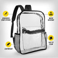 Clear Stadium Backpack W/ Mesh Pocket