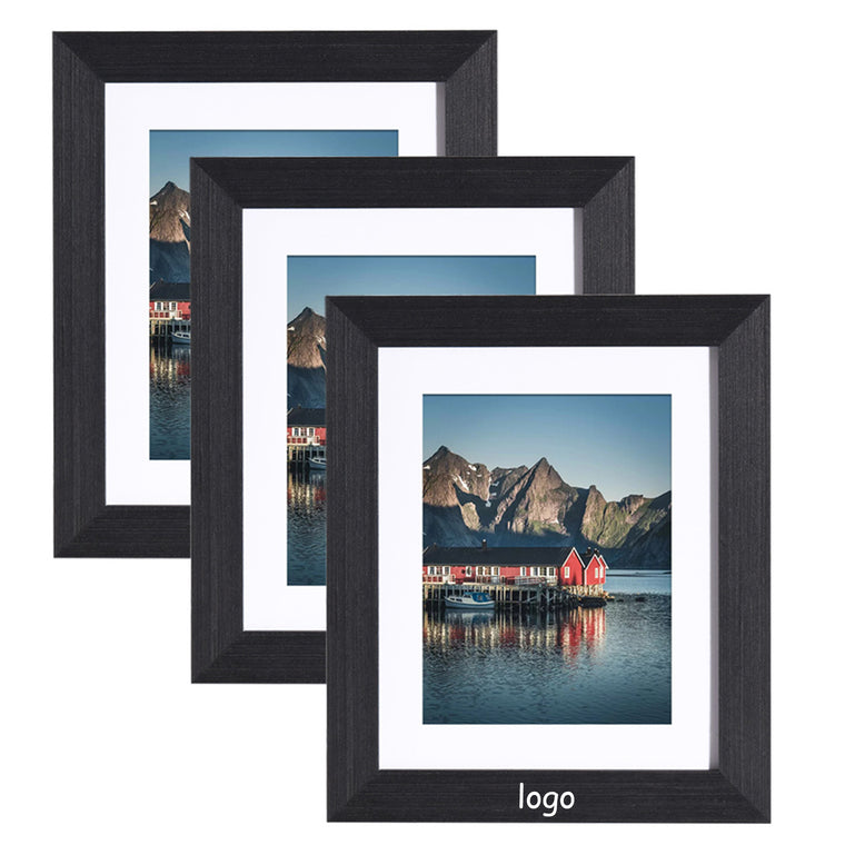 8x10 Picture Frames Made of Solid Wood High Definition Glass