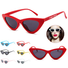 Plastic Narrow Cat Eye Sunglasses