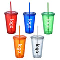 20Oz Large Capacity Double-Layer Plastic Cup
