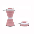 17 Oz Silicone Collapsible Water Bottle Cup With Carabiner