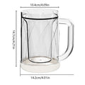 Food Grade Clear Plastic Double Wall Frozen Beer Mug(Ocean)