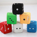 3" Customized Fuzzy Dice Set With Logo