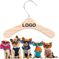 Pet Dog Cat Apparel Mini Wooden Clothes Hanger