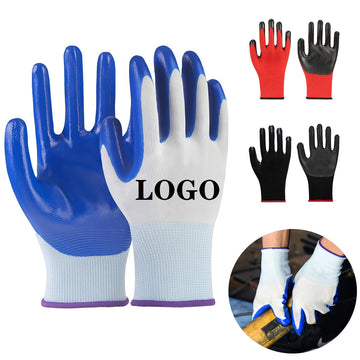 Nitrile-Coated Protective Work Gloves