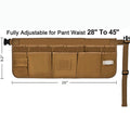 Adjustable 13-Pocket Waxed Canvas Tool Apron Waist Tool Belt