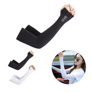 Unisex Sun Protection Arm Sleeves With Thumb Holes