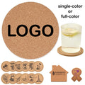 3.5" Round Cork Coaster