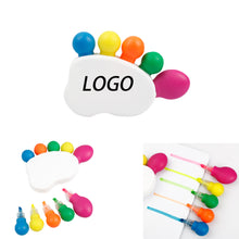 Foot-Shaped 5-Color Markers