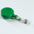 Retractable Round Badge Reel Holder W/ Alligator Clip