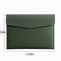 Custom A4 Leather Document Folder with Button Closure