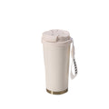 18 Oz Stainless Steel Coffee Mug With Straw