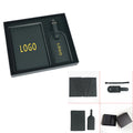 Personalized Leather Passport Holder Luggage Tag Set