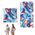 2-in-1 Beach Towel Folds As  Bag