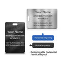 Stainless Steel Personalized Luggage Tags
