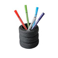 Black Tire Shaped Pen Holder