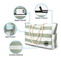 Large Waterproof Zipper Beach Tote