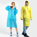 Reusable Raincoats Emergency Survival With Hoods