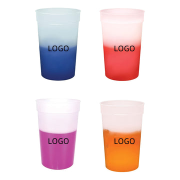 16oz Stadium Plastic Color Sensitive Cup