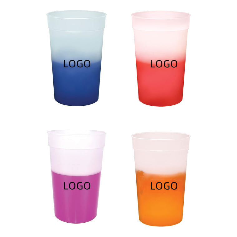 16oz Stadium Plastic Color Sensitive Cup