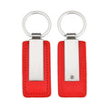 Pu Leather Metal Car Keychain