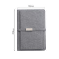 A5 Pu Leather Journal With Magnetic Buckle And Card Holder