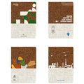 A5 Eco-Friendly Cork/Tea/Coffee Grounds Cover Notebook