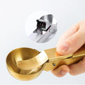 Polished Stainless Steel Ice Cream Spoon With Trigger