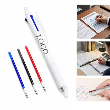3-in-1 Erasable Multicolor Retractable Pen