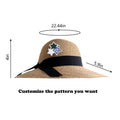 Summer Portable Wide Brim Sunshade Beach Straw Hat