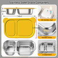Stainless Steel Snack Container With Silicone Lids