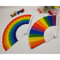 Folding Rainbow Hand Held Fan
