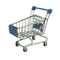 Mini Metal Shopping Cart Supermarket Handcart Basket Toy