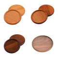 4" Solid Wood Grooved Insulated Coasters