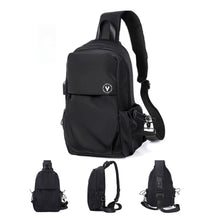 Black Sling Crossbody Backpack Bag