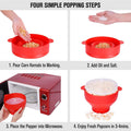 Collapsible Silicone Microwave Popcorn Bowl