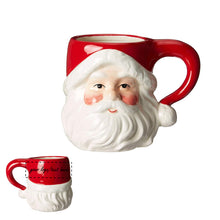 Christmas Ceramic Classic Santa Claus Head Drinking Mug